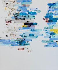 Floating Points No. 10, Acrylic on polyester, 60 x 50 cm, Hamburg 2021